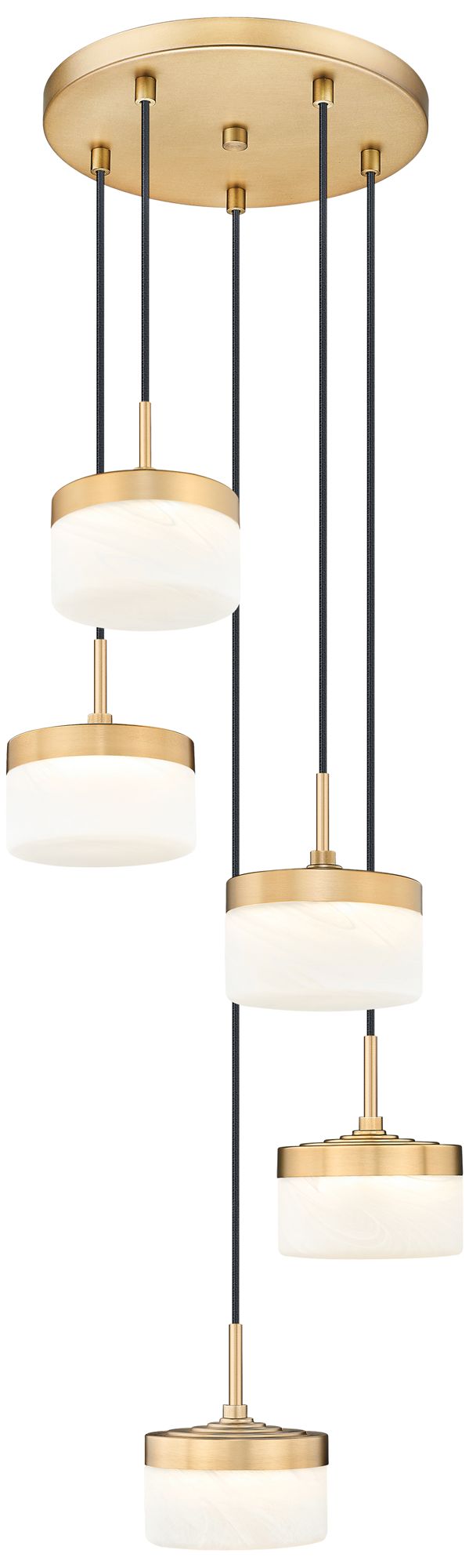 Renaud by Z-Lite 15.75 inch Modern Gold 5 Light Chandelier