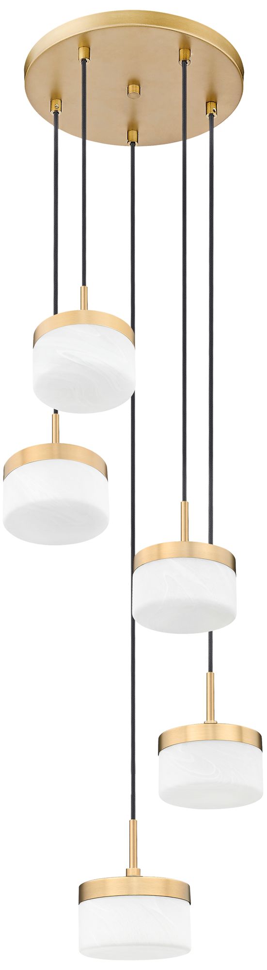 Image 7 Renaud by Z-Lite 15.75 inch Modern Gold 5 Light Chandelier more views