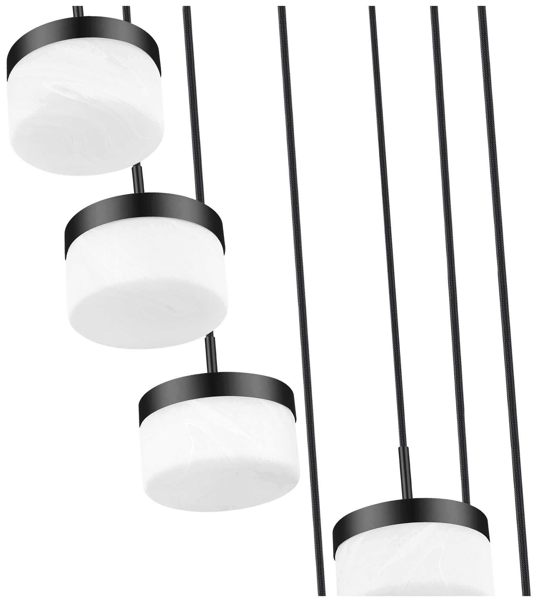 Image 6 Renaud by Z-Lite 21 inch Matte Black 7 Light Chandelier more views