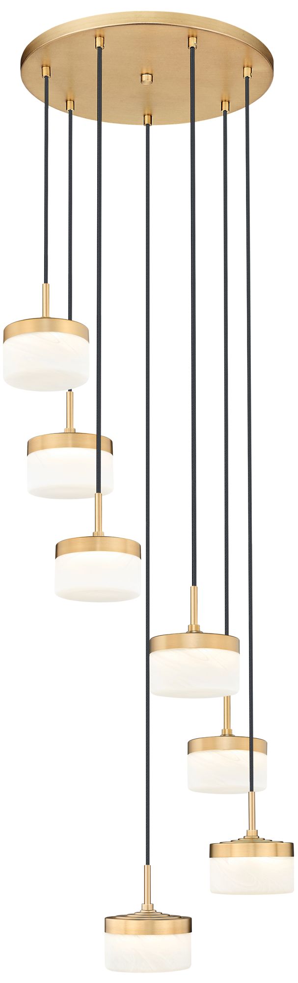 Renaud by Z-Lite 21 inch Modern Gold 7 Light Chandelier