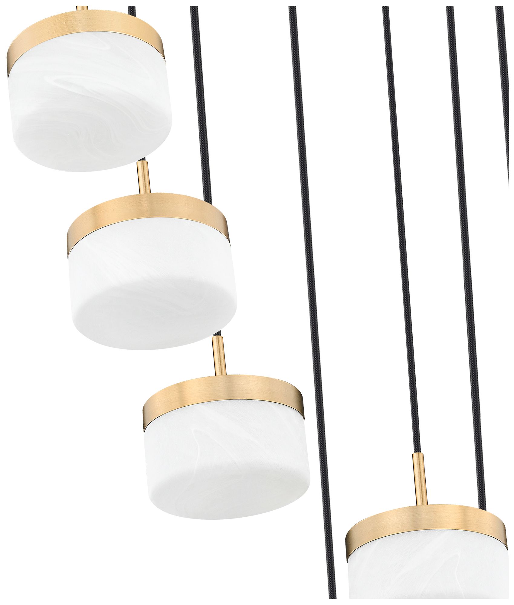 Image 6 Renaud by Z-Lite 21 inch Modern Gold 7 Light Chandelier more views