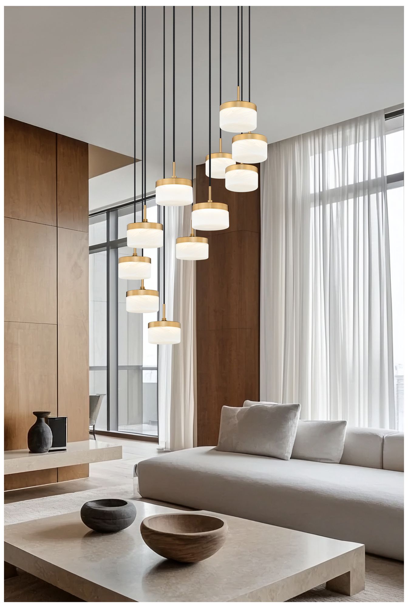 Image 2 Renaud by Z-Lite 28 inch Modern Gold 11 Light Chandelier more views