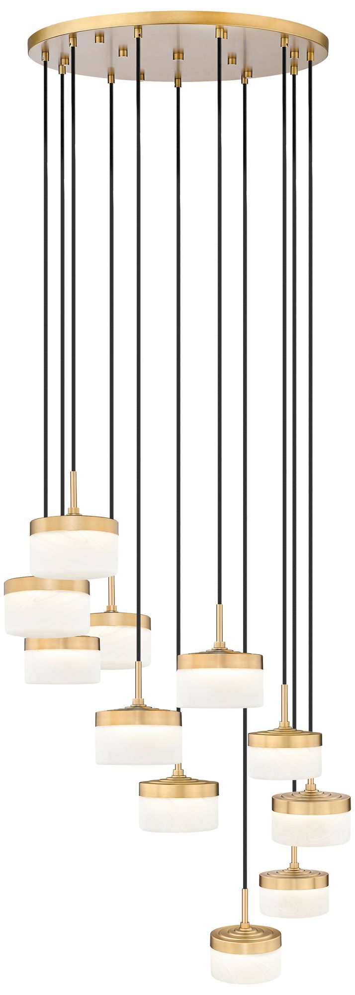 Image 4 Renaud by Z-Lite 28 inch Modern Gold 11 Light Chandelier more views