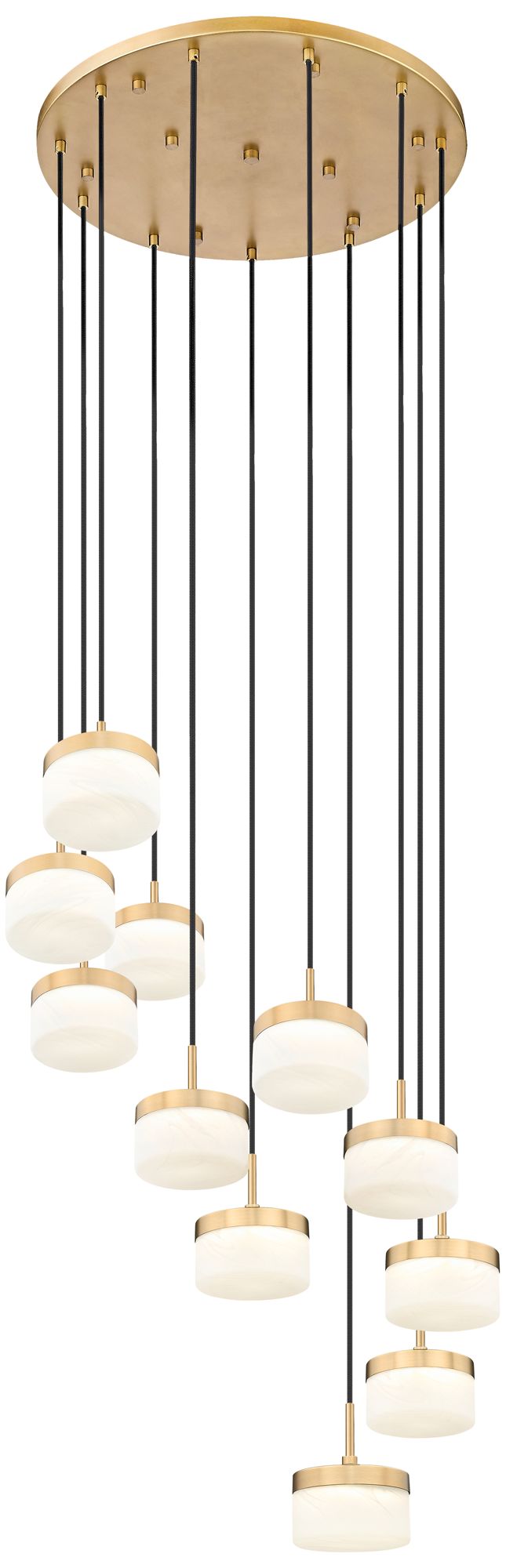 Image 5 Renaud by Z-Lite 28 inch Modern Gold 11 Light Chandelier more views