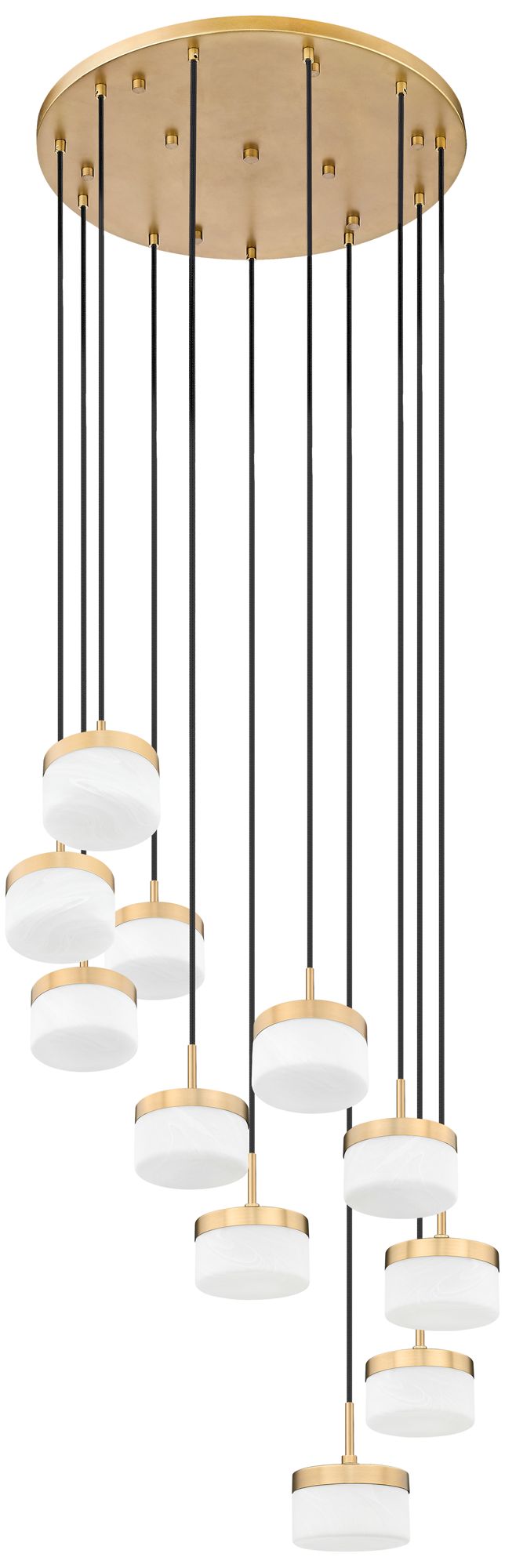 Image 7 Renaud by Z-Lite 28 inch Modern Gold 11 Light Chandelier more views