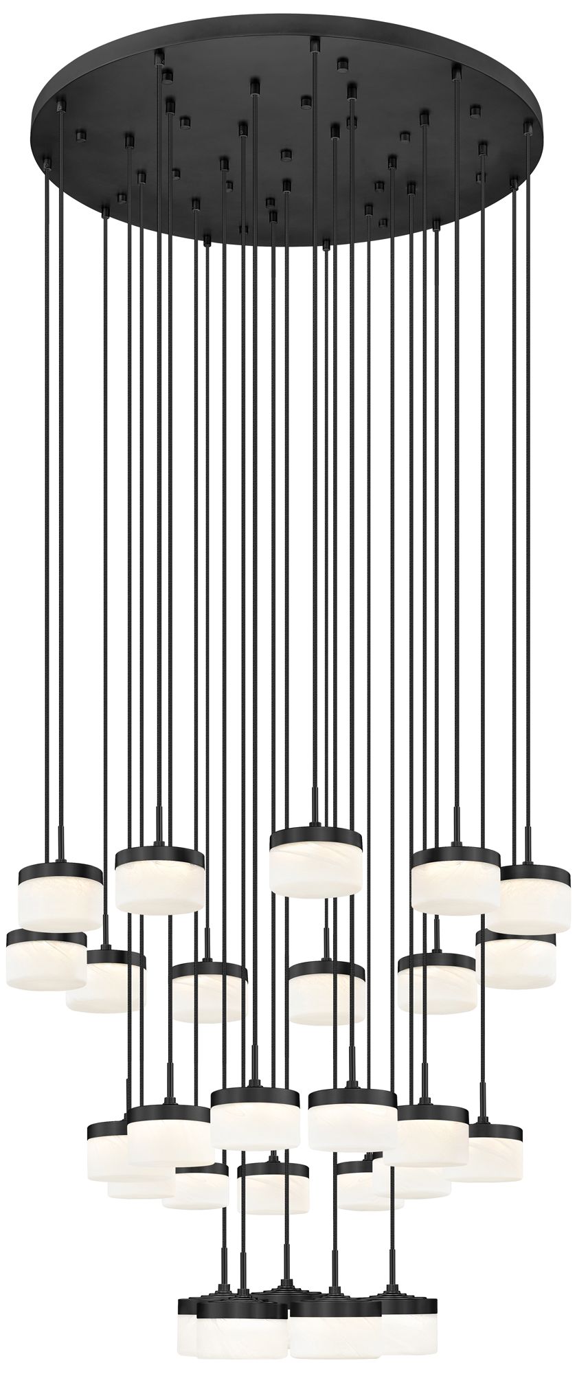 Renaud by Z-Lite 40.75 inch Matte Black 27 Light Chandelier