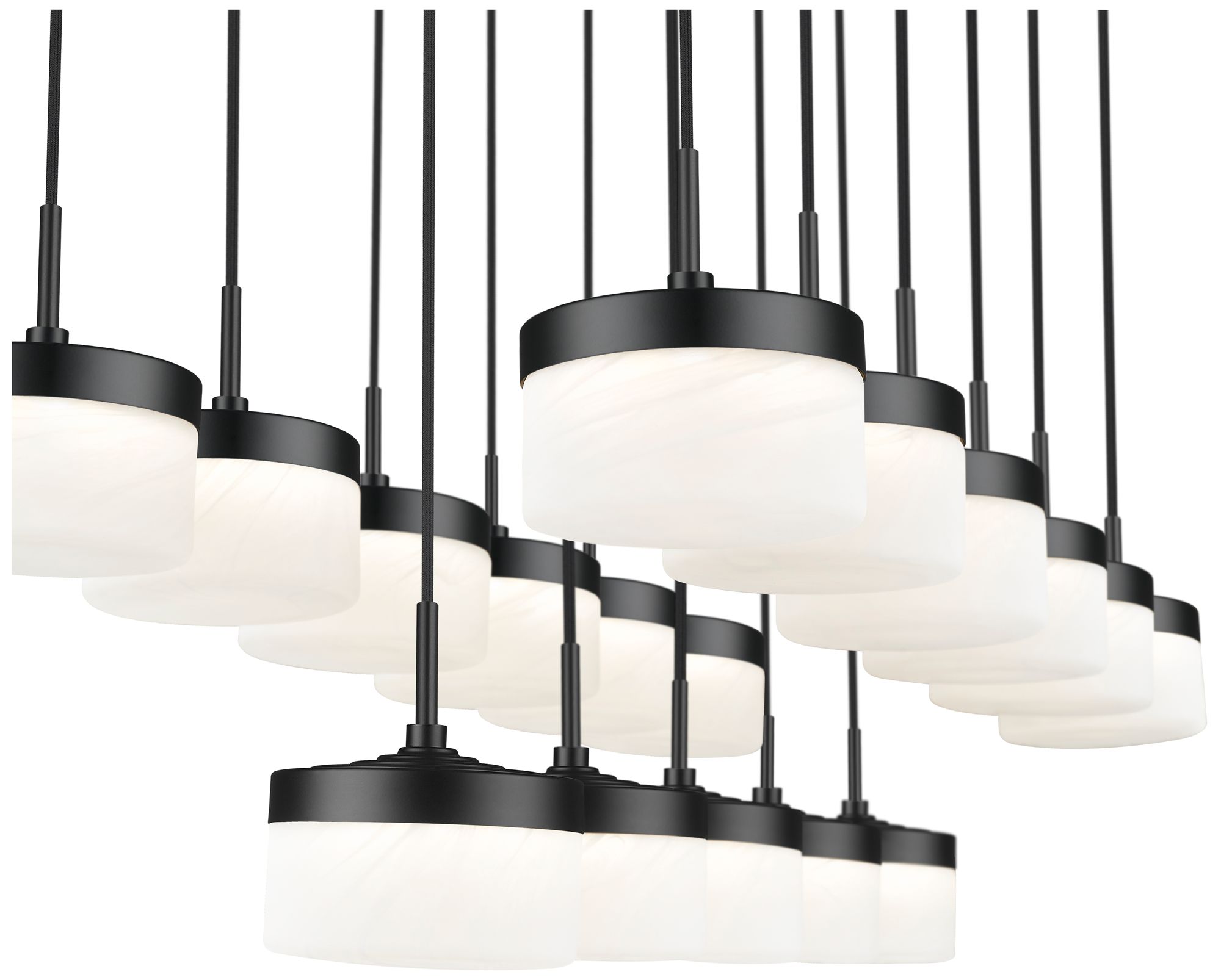 Image 6 Renaud by Z-Lite 46.75 inch Matte Black 17 Light Linear Chandelier more views