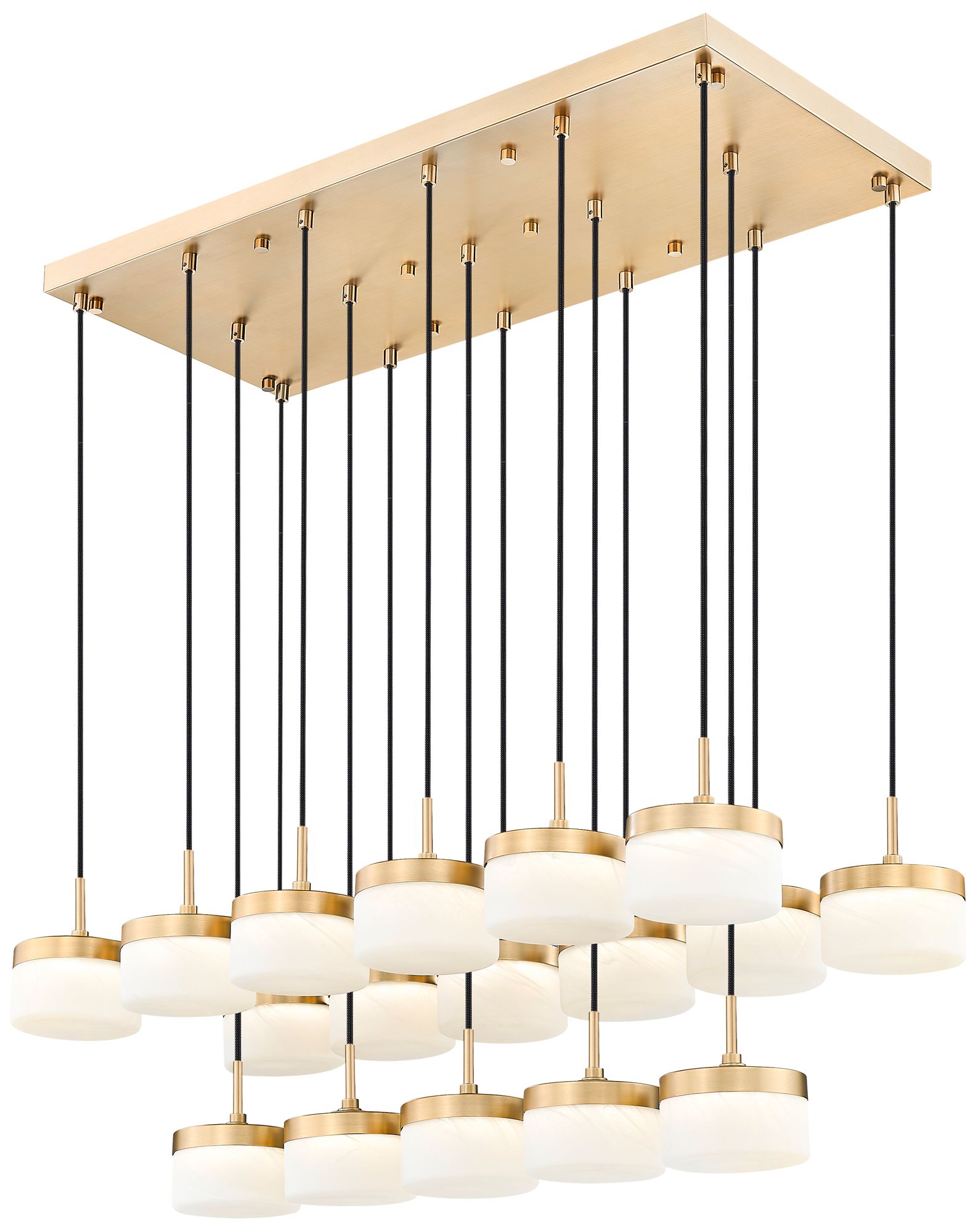 Image 5 Renaud by Z-Lite 46.75 inch Modern Gold 17 Light Linear Chandelier more views