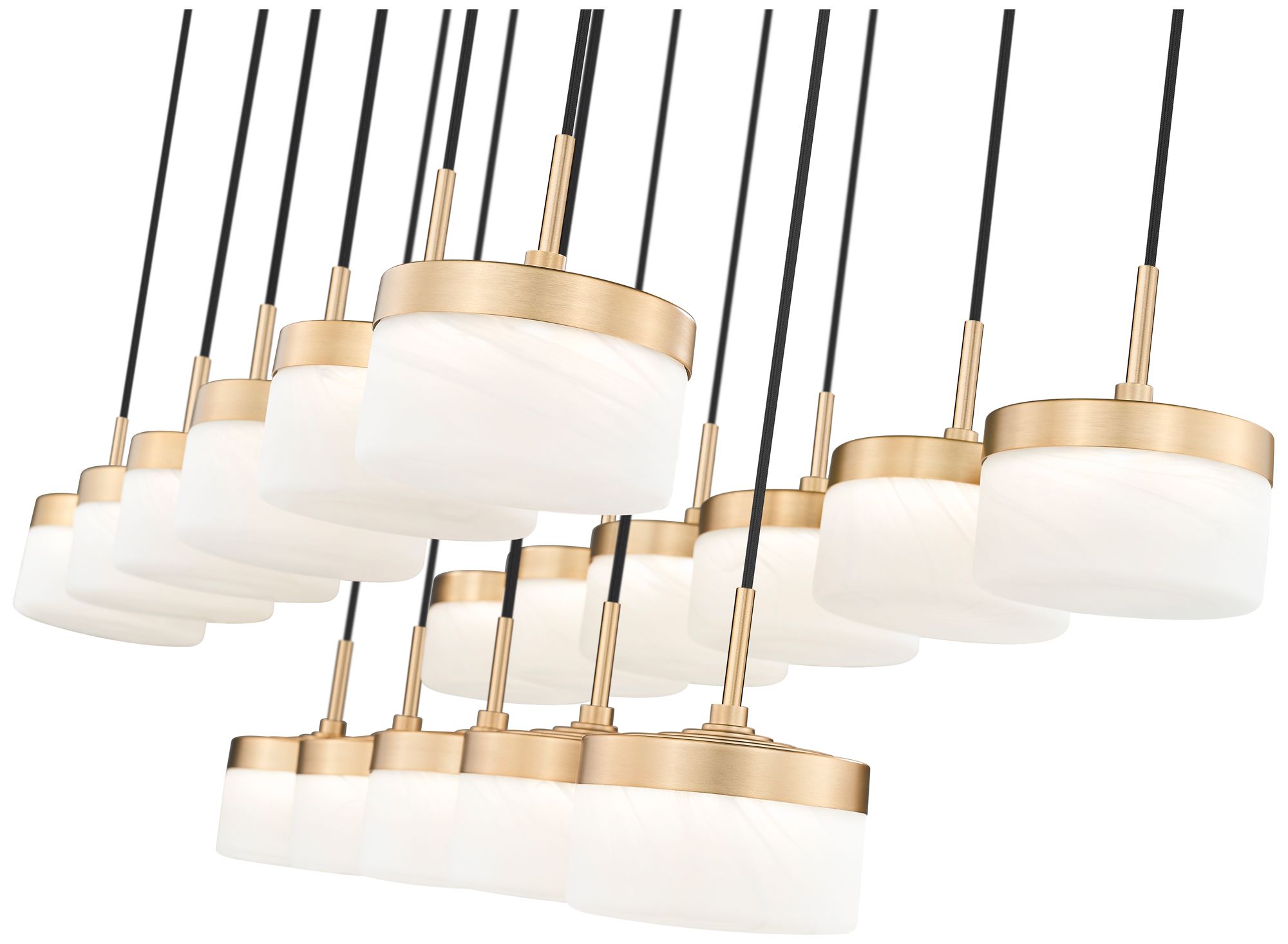 Image 6 Renaud by Z-Lite 46.75 inch Modern Gold 17 Light Linear Chandelier more views