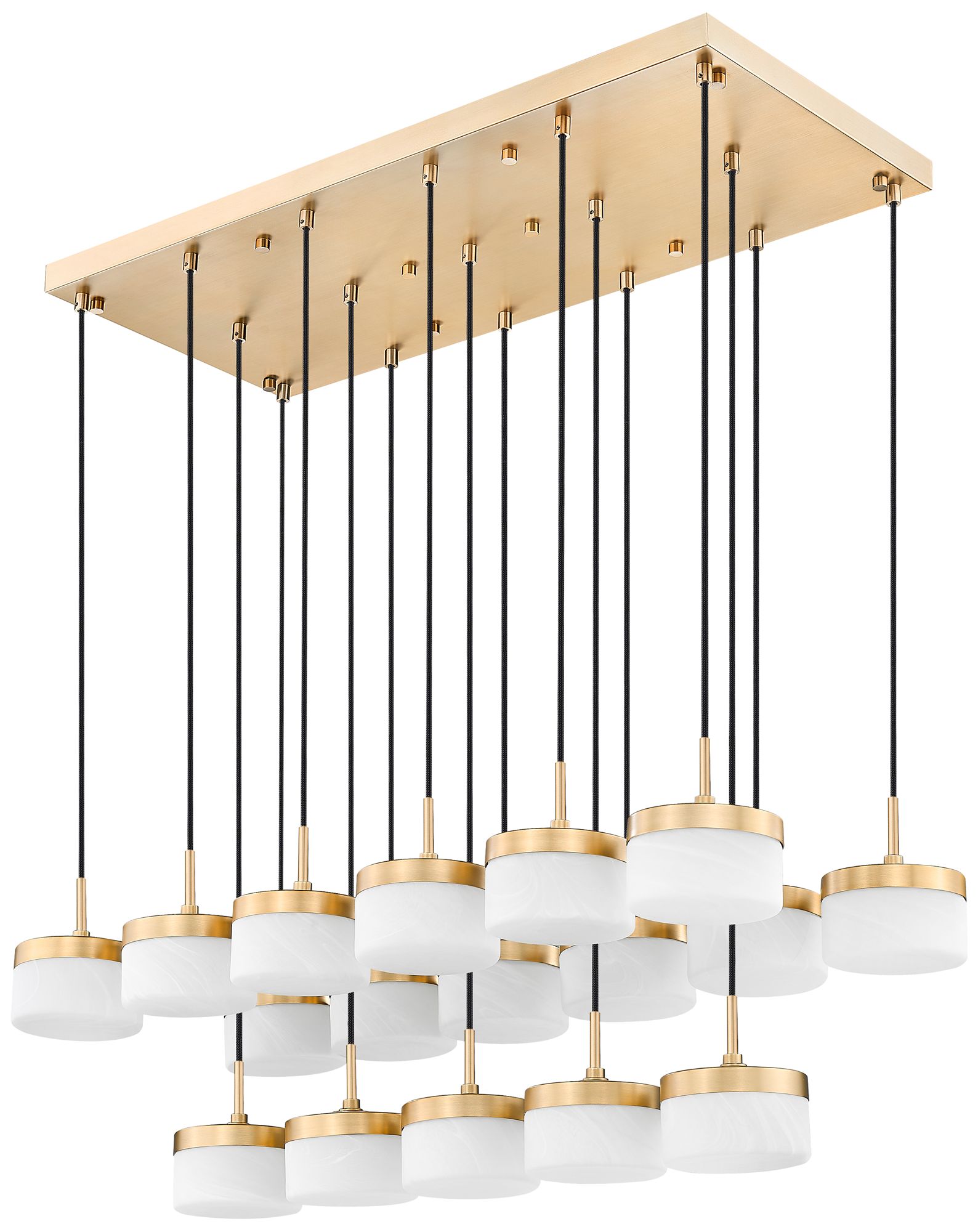Image 7 Renaud by Z-Lite 46.75 inch Modern Gold 17 Light Linear Chandelier more views