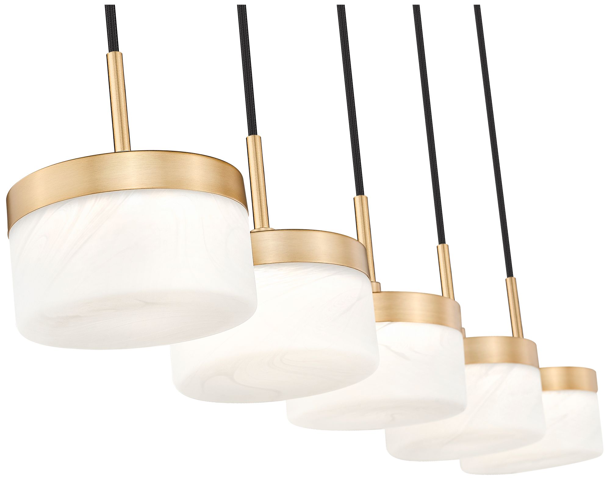 Image 6 Renaud by Z-Lite 46 inch Modern Gold 5 Light Linear Chandelier more views