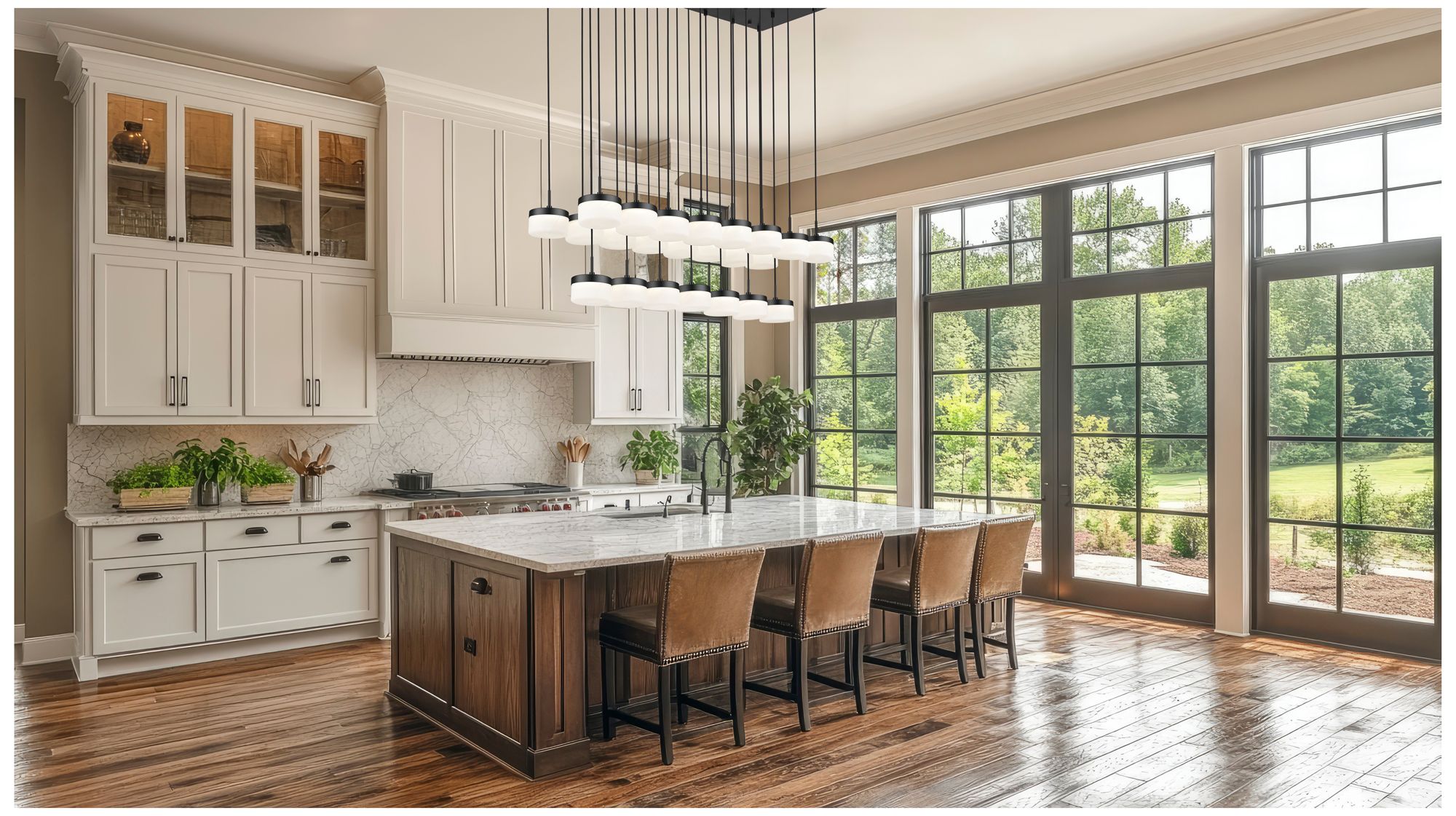 Image 2 Renaud by Z-Lite 58.75 inch Matte Black 23 Light Linear Chandelier more views