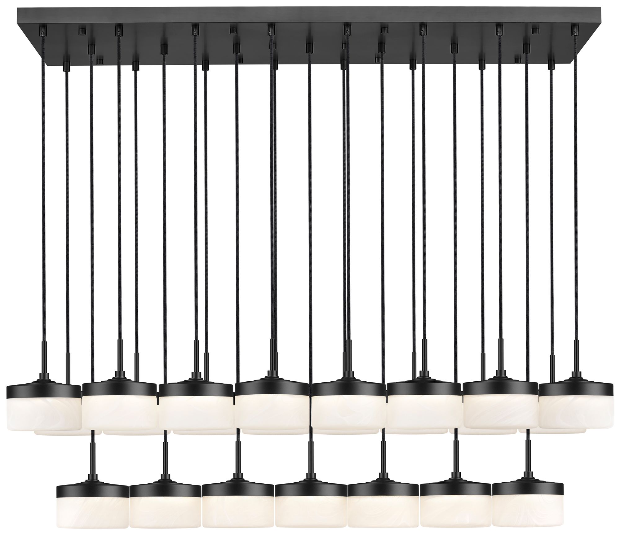 Image 4 Renaud by Z-Lite 58.75 inch Matte Black 23 Light Linear Chandelier more views