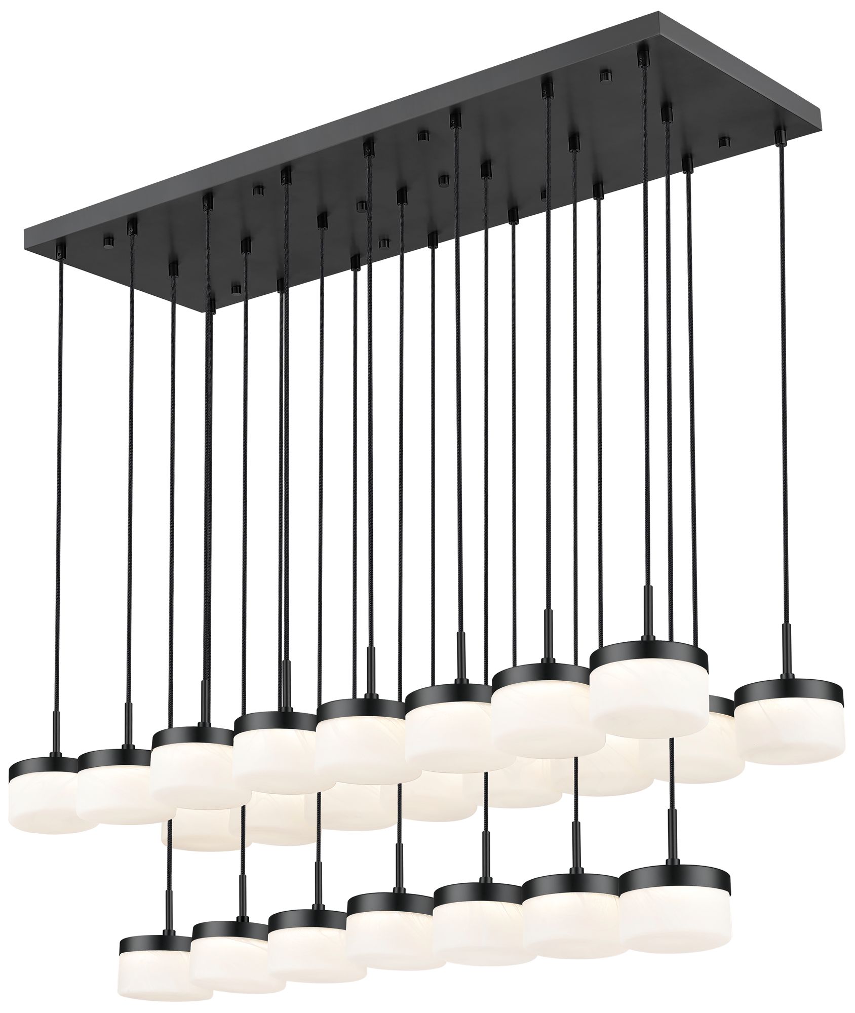 Image 5 Renaud by Z-Lite 58.75 inch Matte Black 23 Light Linear Chandelier more views