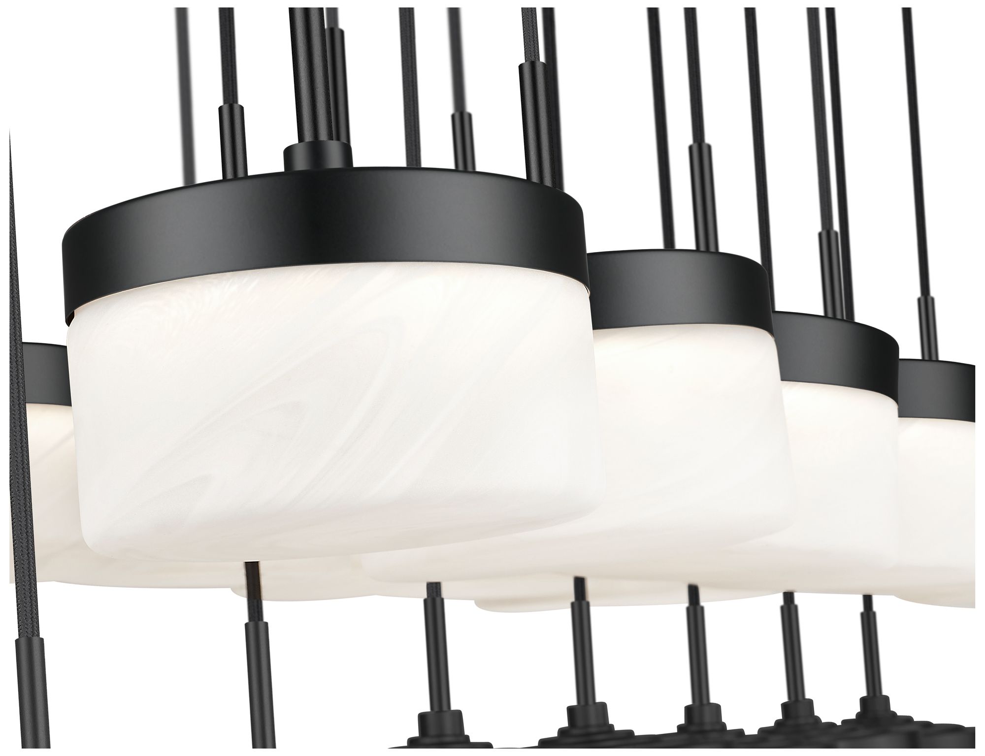 Image 6 Renaud by Z-Lite 58.75 inch Matte Black 23 Light Linear Chandelier more views