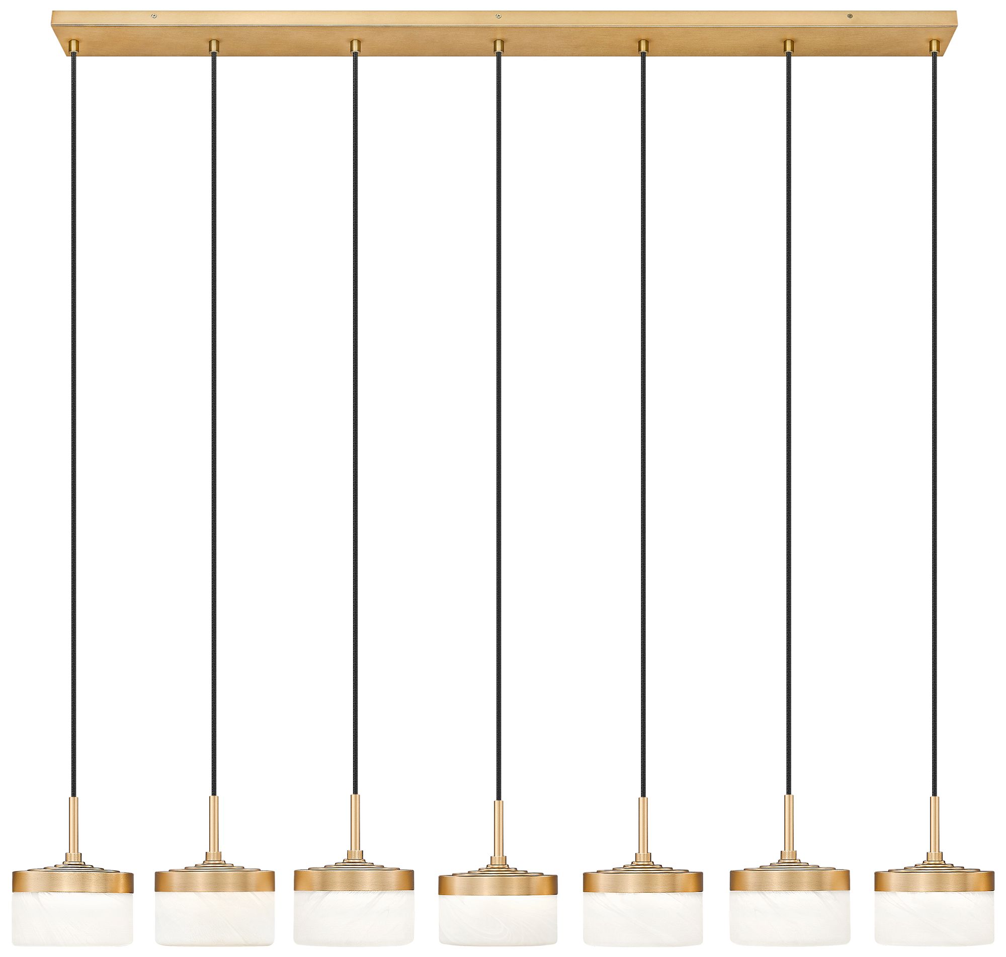 Image 4 Renaud by Z-Lite 58.75 inch Modern Gold 7 Light Linear Chandelier more views