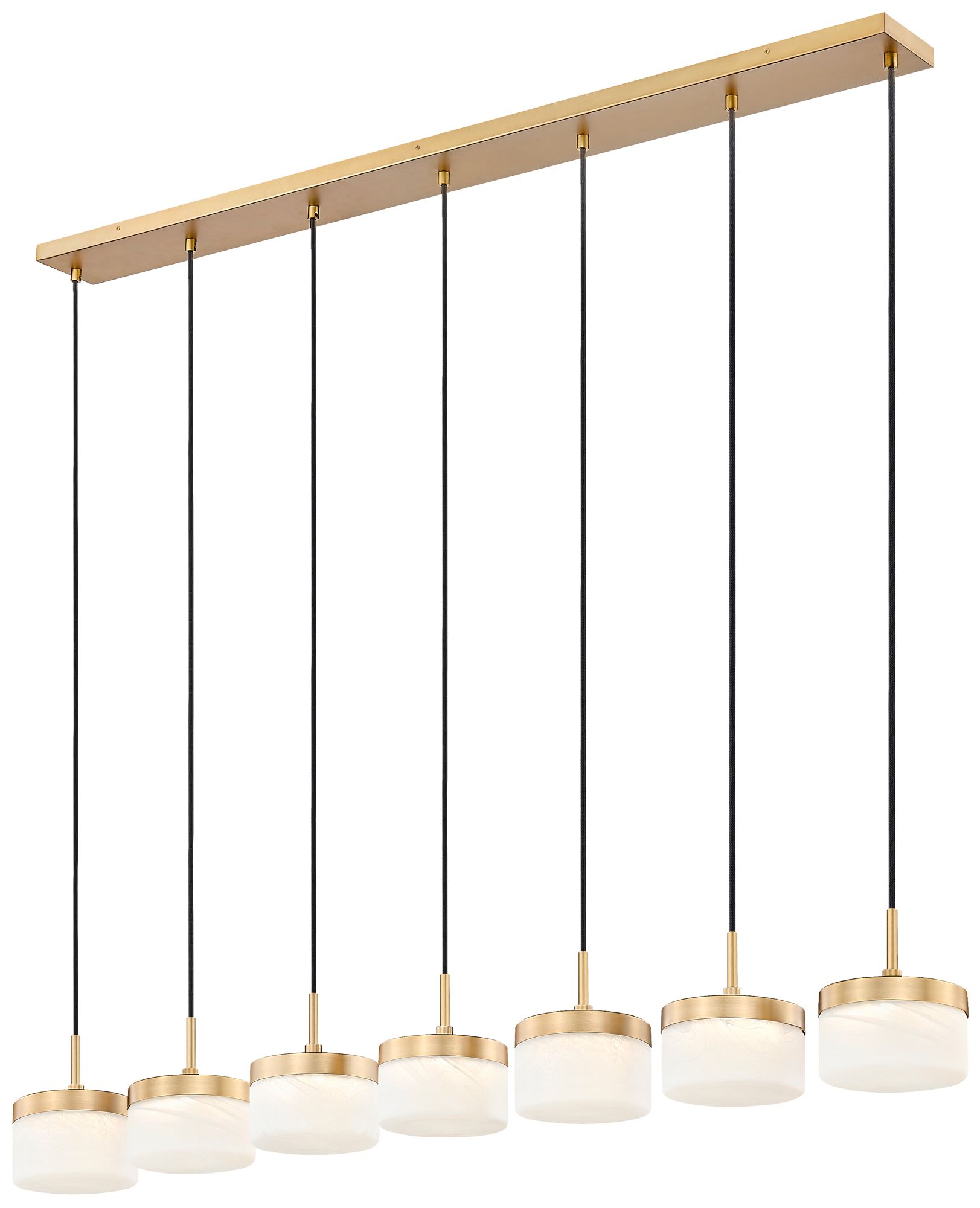 Image 5 Renaud by Z-Lite 58.75 inch Modern Gold 7 Light Linear Chandelier more views
