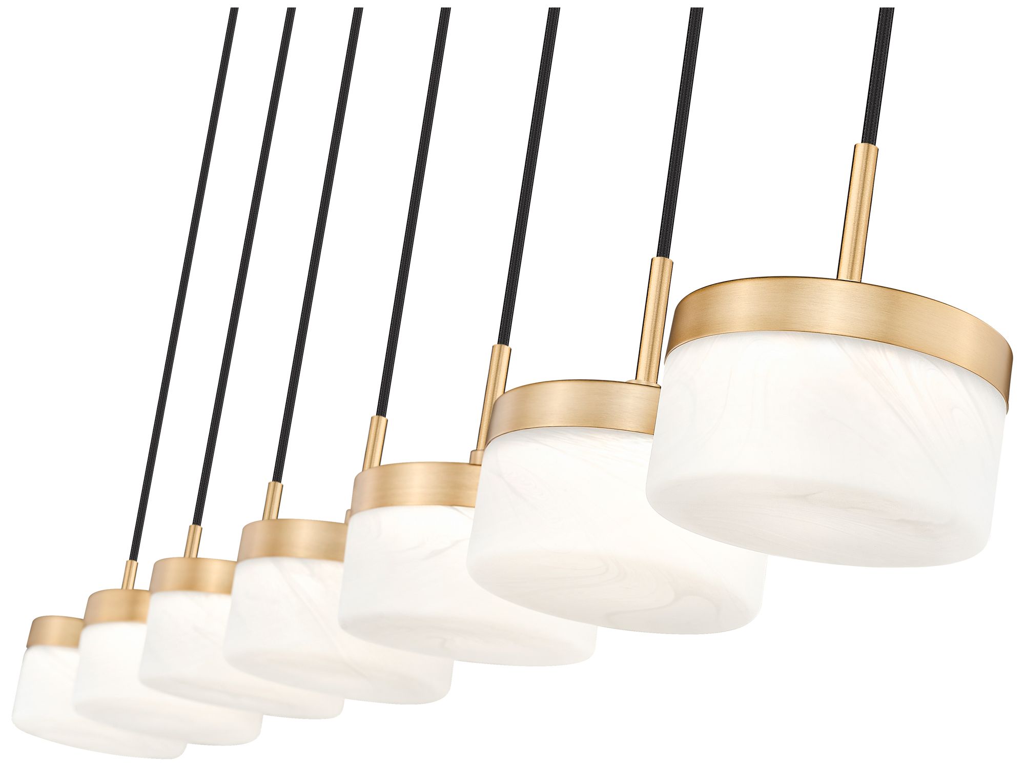 Image 6 Renaud by Z-Lite 58.75 inch Modern Gold 7 Light Linear Chandelier more views