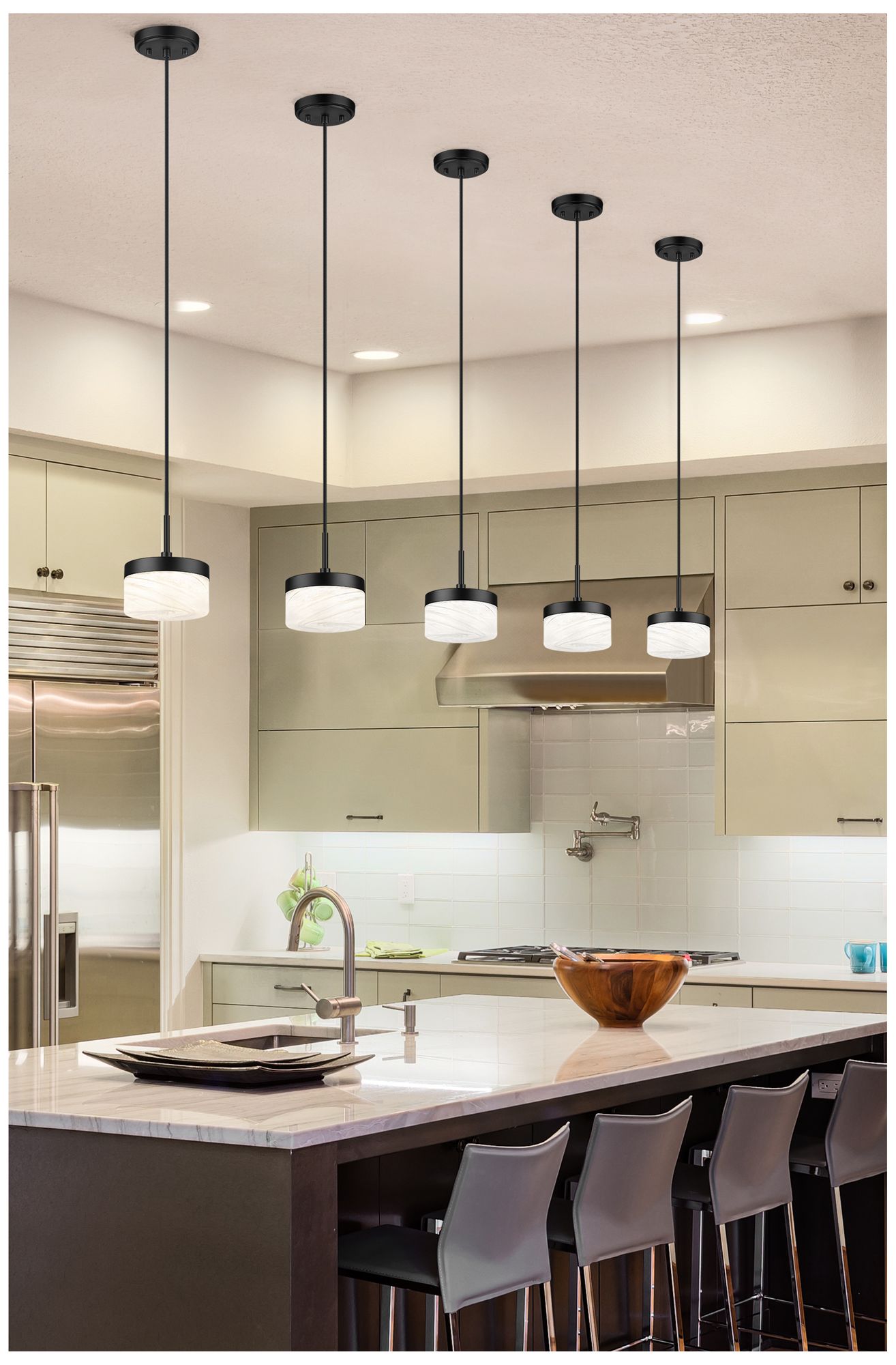 Image 2 Renaud by Z-Lite 6.75 inch Matte Black 1 Light Pendant more views