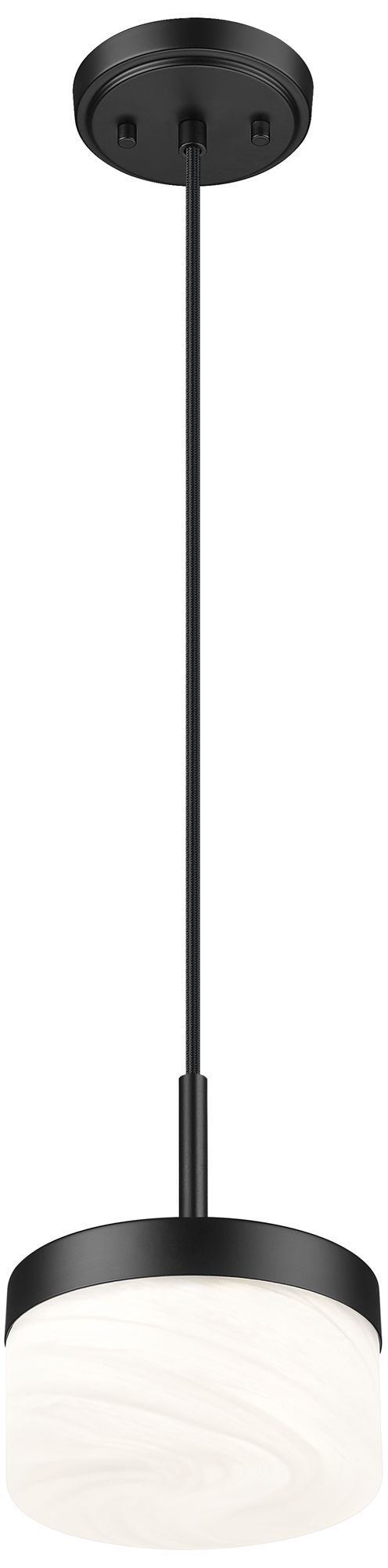 Image 4 Renaud by Z-Lite 6.75 inch Matte Black 1 Light Pendant more views