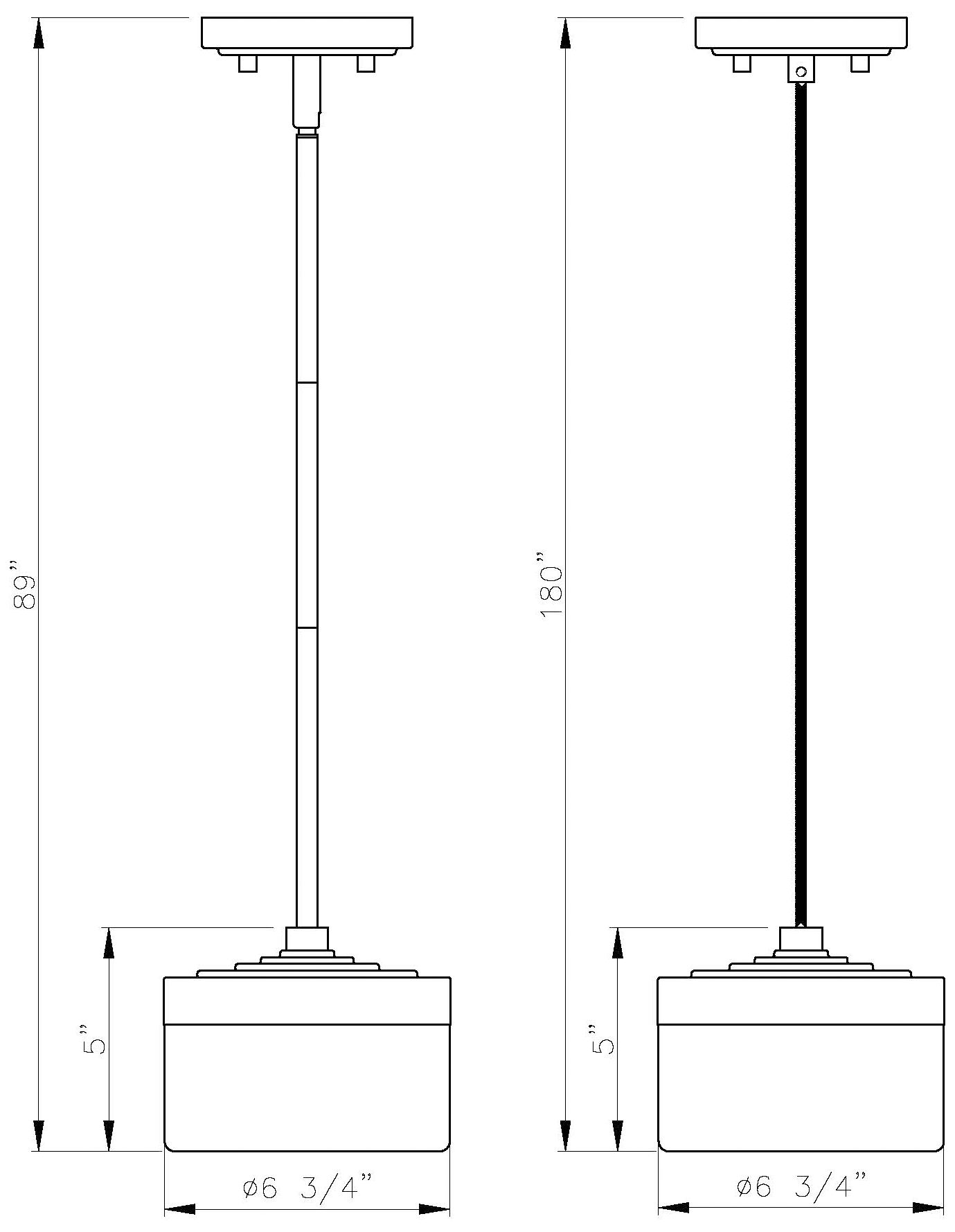 Renaud by Z-Lite 6.75 inch Modern Gold 1 Light Pendant