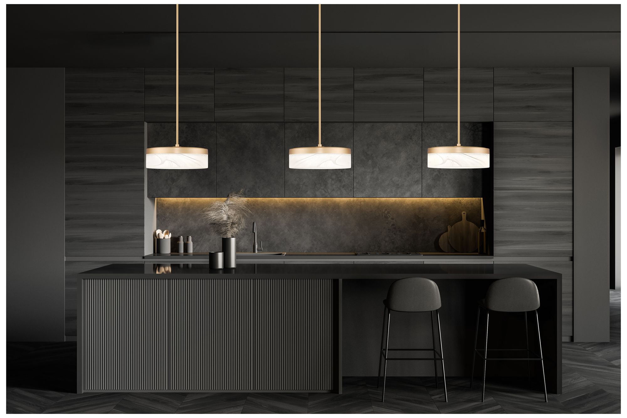 Image 3 Renaud by Z-Lite 9.25 inch Modern Gold 1 Light Pendant more views