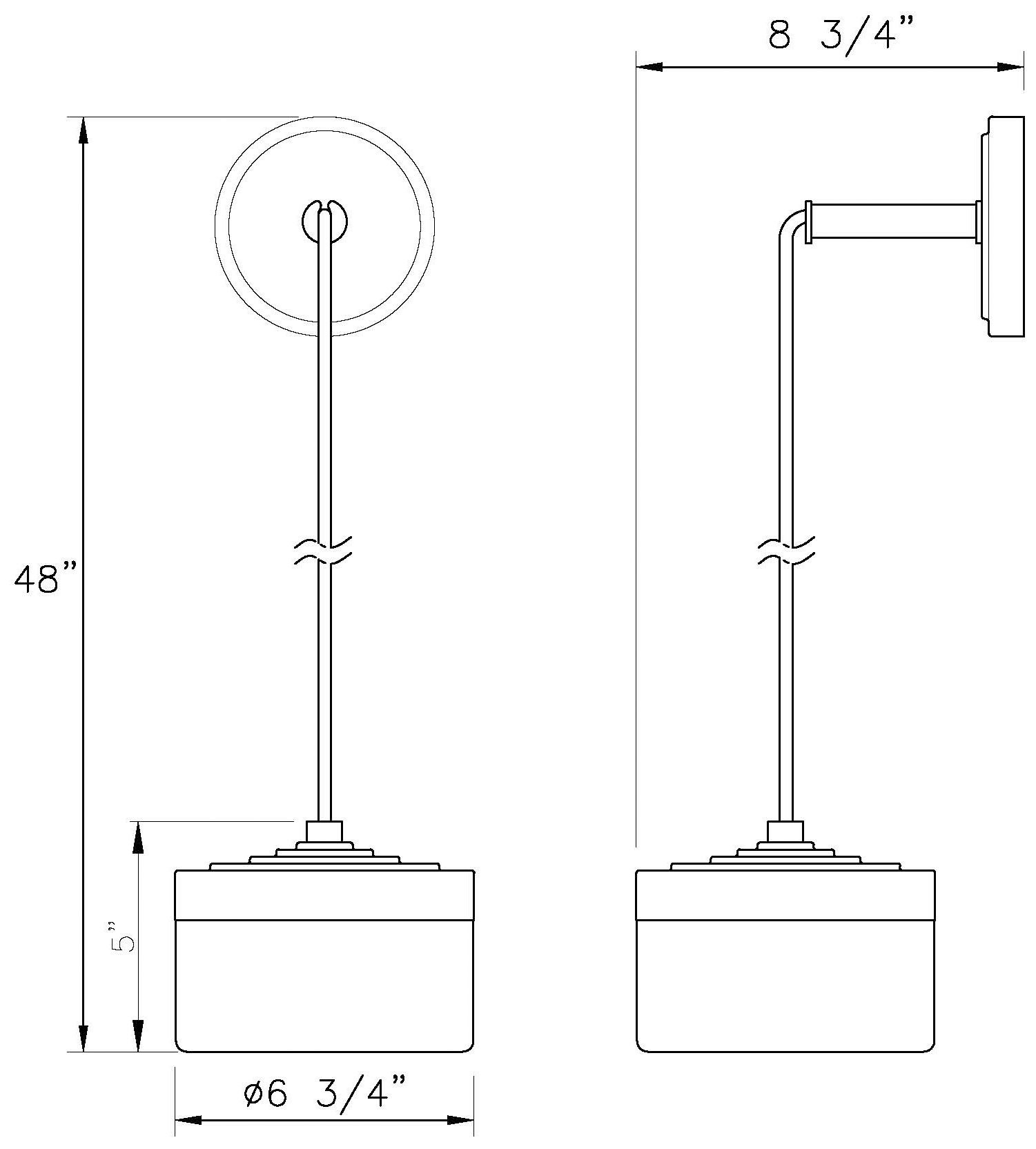 Renaud by Z-Lite Modern Gold 1 Light Wall Sconce