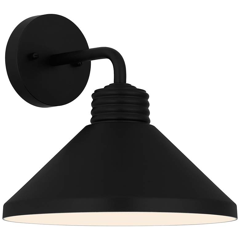 Image 2 Rencher 1-Light Matte Black Outdoor Wall Lantern
