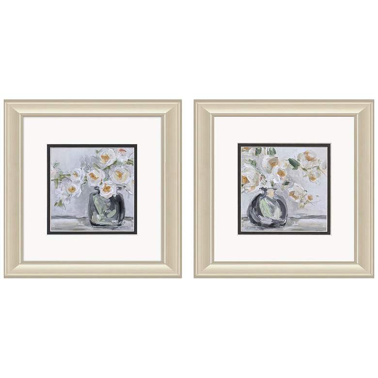 Image 1 Rendition Rhapsody 12"W x 12"H Transitional Framed Art Set of 2