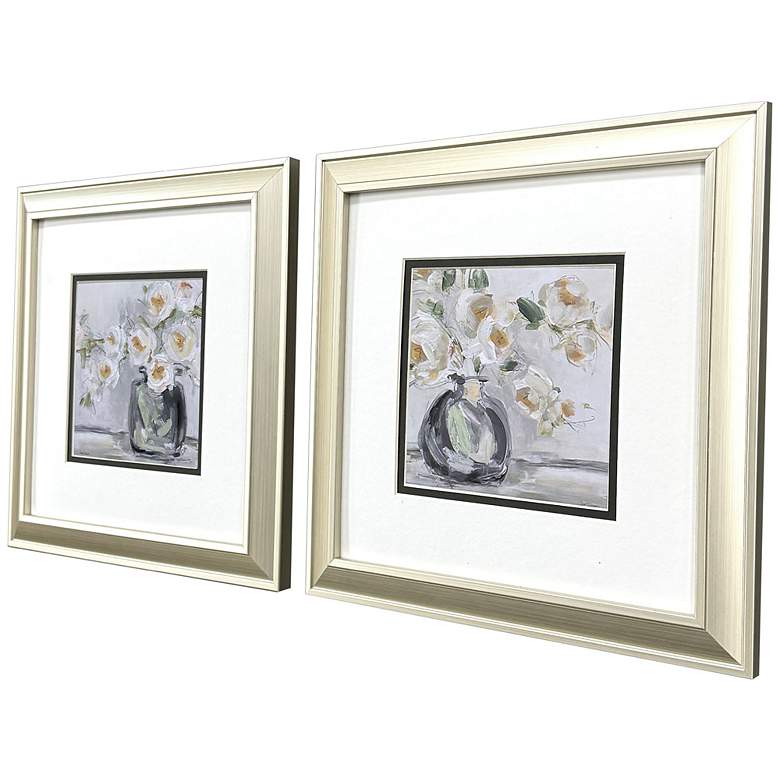Image 2 Rendition Rhapsody 12"W x 12"H Transitional Framed Art Set of 2 more views