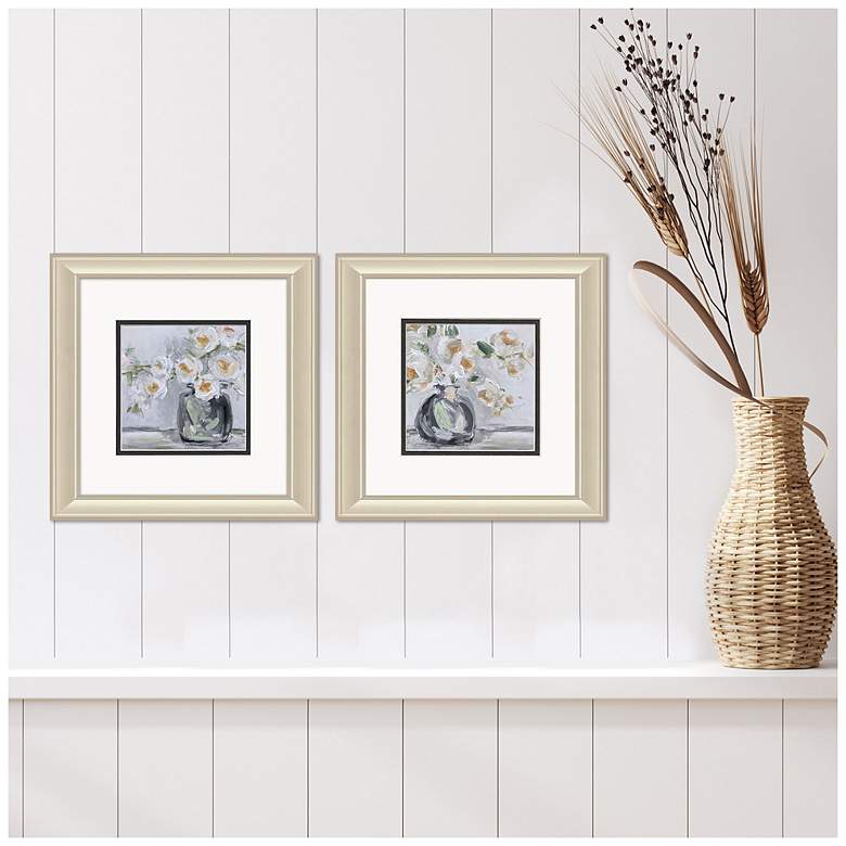 Image 4 Rendition Rhapsody 12"W x 12"H Transitional Framed Art Set of 2 more views