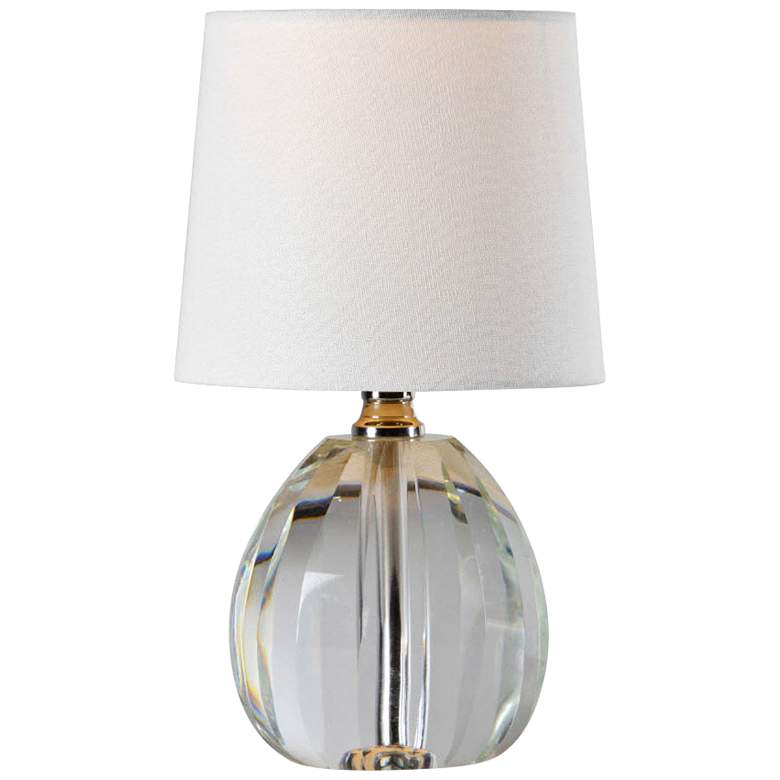 Image 1 Renee 12 inch High Modern Clear Crystal Accent Table Lamp