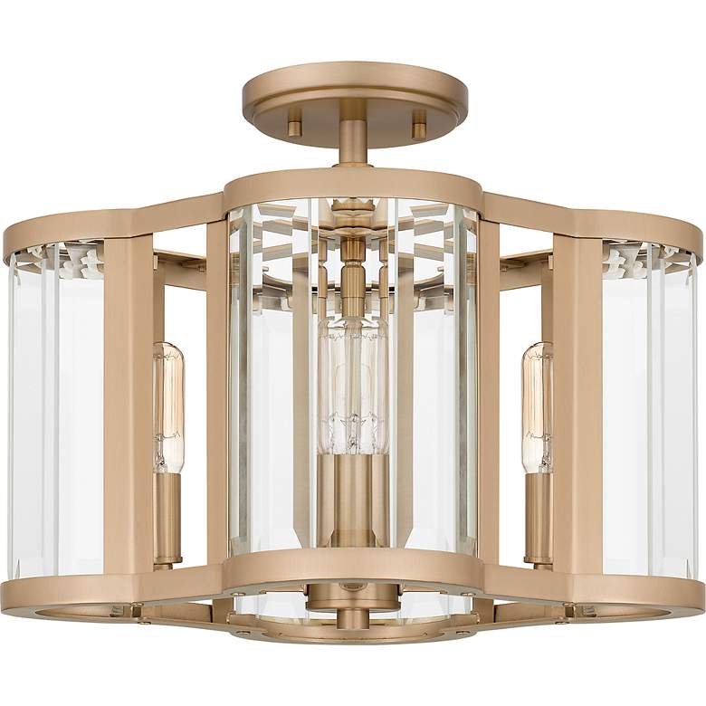 Image 3 Renee 4-Light Bronze Gold Semi-Flush Mount more views