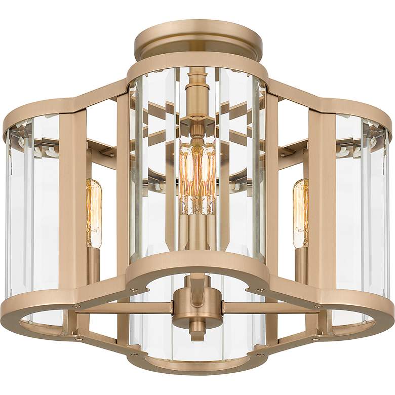 Image 6 Renee 4-Light Bronze Gold Semi-Flush Mount more views