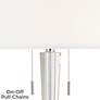 Renee Clear Crystal Column Table Lamp with Tabletop Dimmer