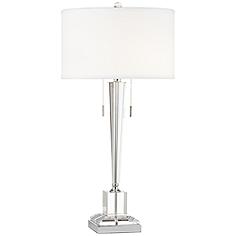 Renee Clear Crystal Glass Table Lamp