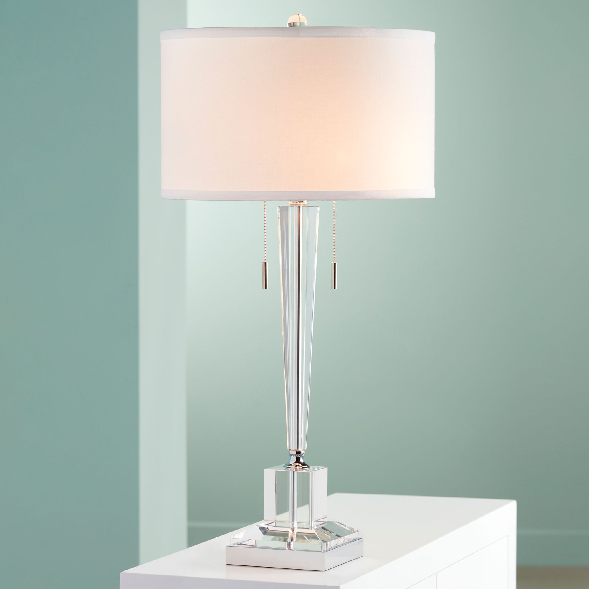 modern clear glass table lamps