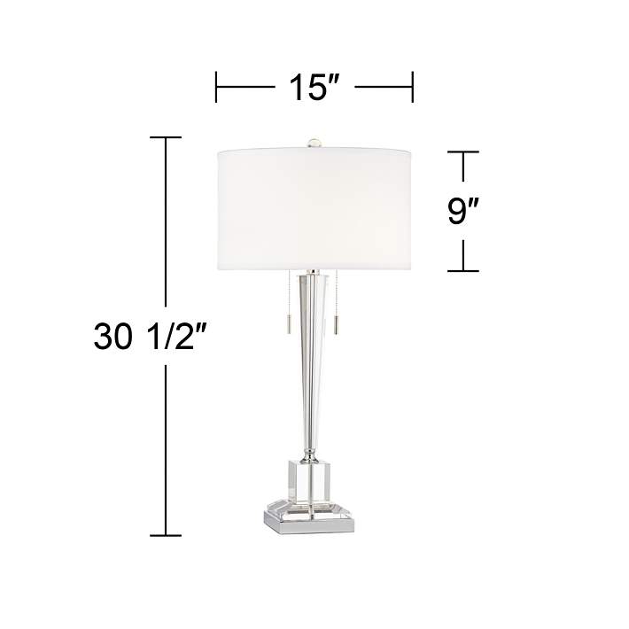 Renee Clear Crystal Glass Table Lamp - #8H914 | Lamps Plus