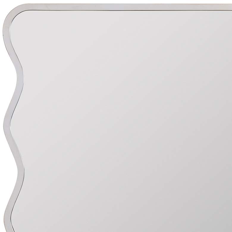 Image 3 Renette Light Oak Hardwood 36" Square Wall Mirror more views