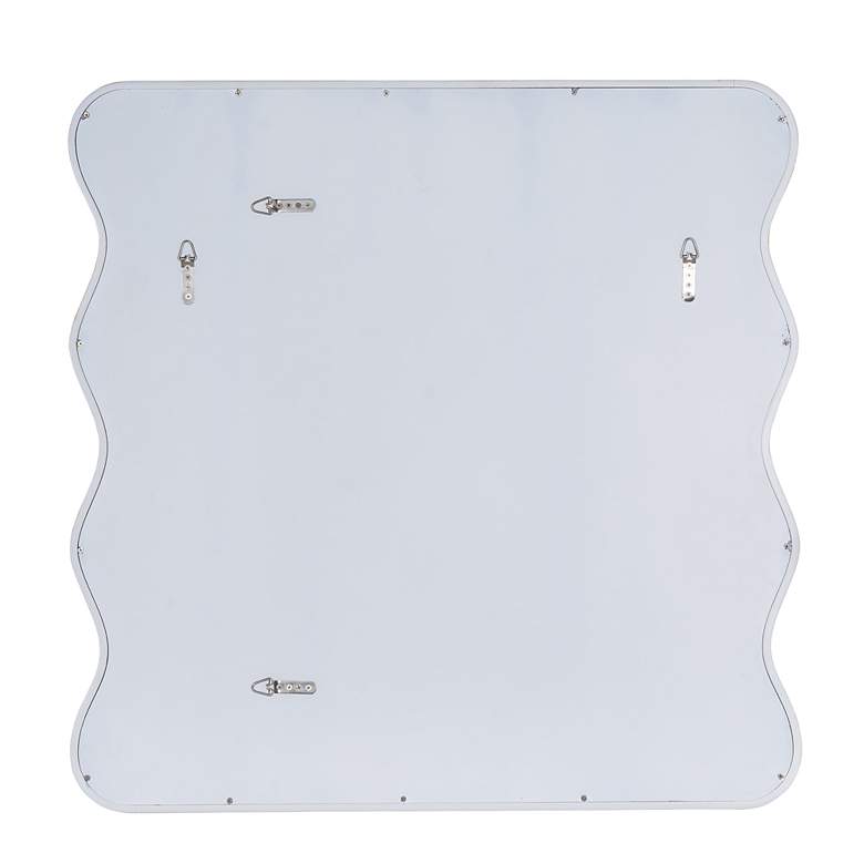 Image 4 Renette Light Oak Hardwood 36" Square Wall Mirror more views