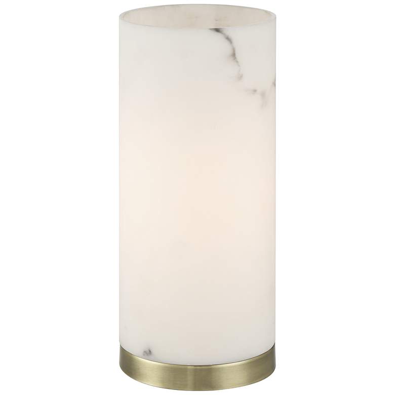 Image 2 Renier 14" High Faux Alabaster Accent Table Lamp