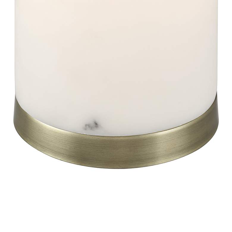 Image 4 Renier 14" High Faux Alabaster Accent Table Lamp more views