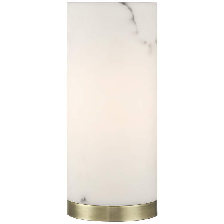 Image 6 Renier 14" High Faux Alabaster Accent Table Lamp more views