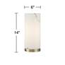 7_Renier 14" High Faux Alabaster Accent Table Lamp more views