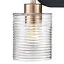 2_Renitta 10 1/2" High Matte Black 2-Light Wall Sconce more views