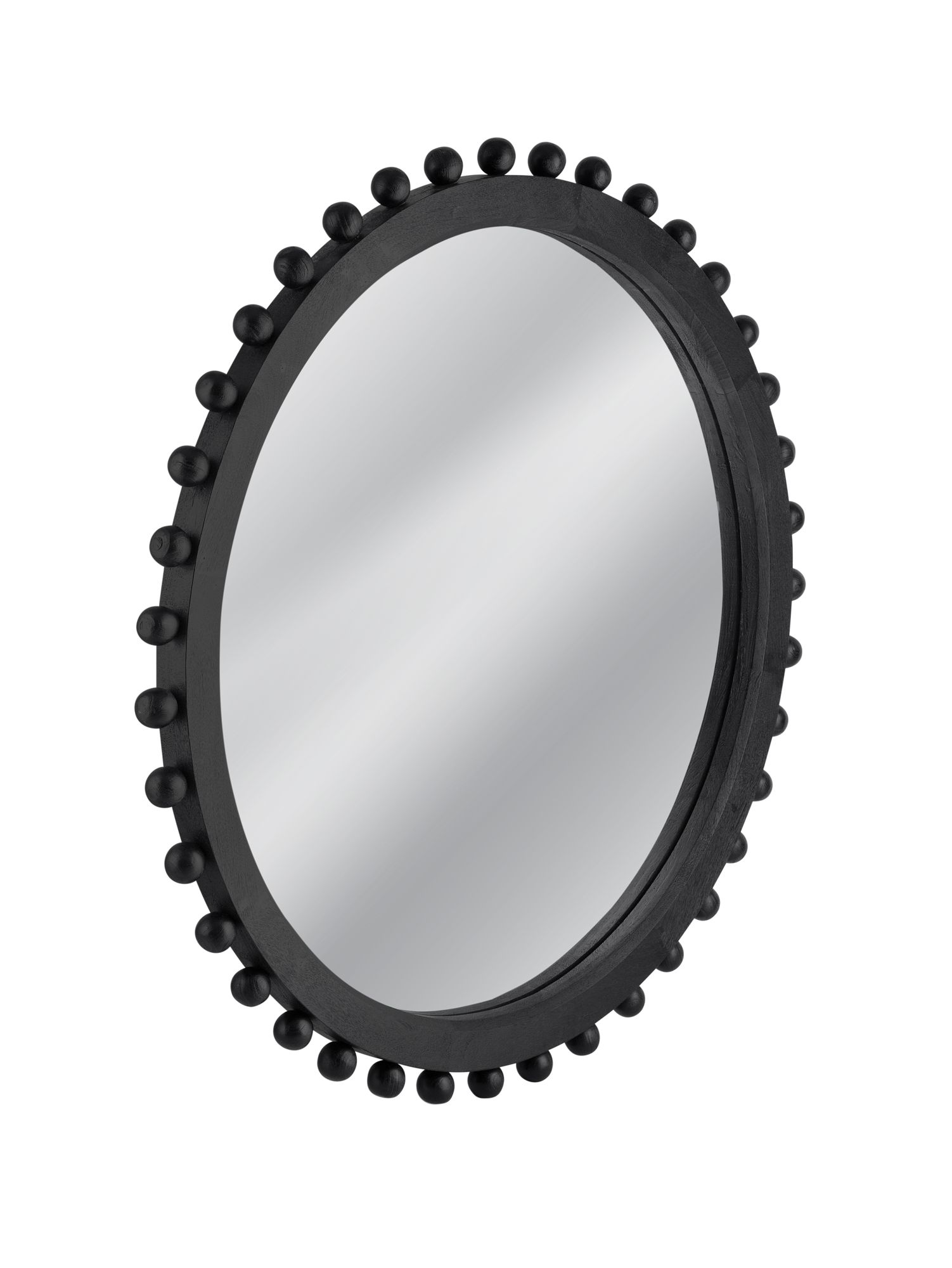 Image 3 Renn Matte Black 50" Round Oversized Wall Mirror more views