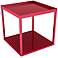 Renner Red Metal Modular Square Side Table