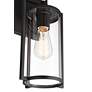 4_Rennes 15 3/4" High Black Outdoor Wall Light Set of 2 more views