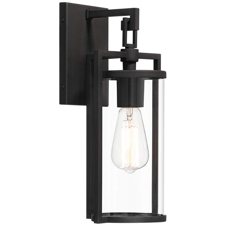Image 7 Rennes 15 3/4" High Black Outdoor Wall Light Set of 2 more views