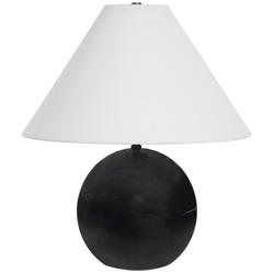 Renwil 19" High Modern Natural Black Marble Table Lamp
